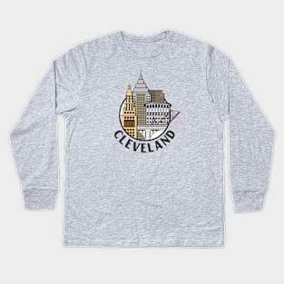 Cleveland Ohio Beauty Kids Long Sleeve T-Shirt